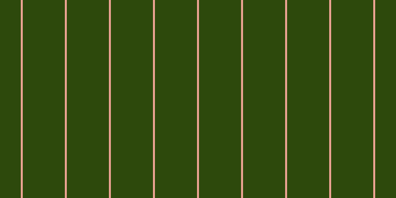 #2d490c, #eba393 vertical lines, four pixels wide, eighty-five pixels apart