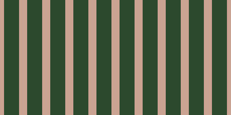 #2d492d, #caa393 vertical lines, twenty-eight pixels wide, fifty-two pixels apart