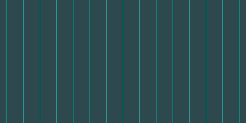 #2d494e, #04a393 vertical lines, two pixels wide, fifty-two pixels apart