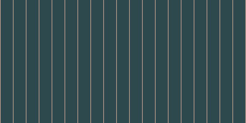 #2d494e, #caa393 vertical lines, two pixels wide, forty pixels apart