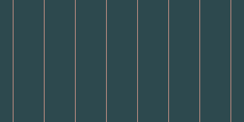 #2d494e, #eba393 vertical lines, two pixels wide, one hundred pixels apart