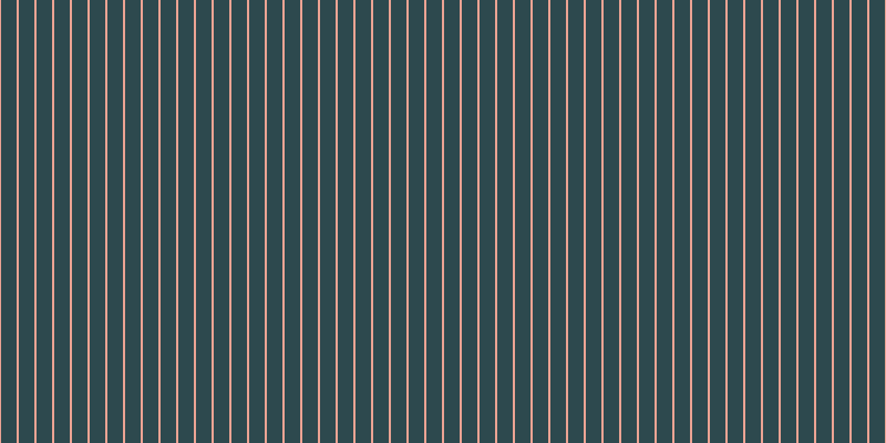 #2d494e, #eba393 vertical lines, two pixels wide, fourteen pixels apart