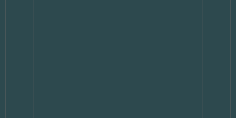 #2d494e, #eba393 vertical lines, two pixels wide, ninety-three pixels apart