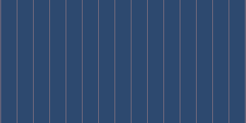 #2d496f, #eba393 vertical lines, one pixels wide, fifty-two pixels apart