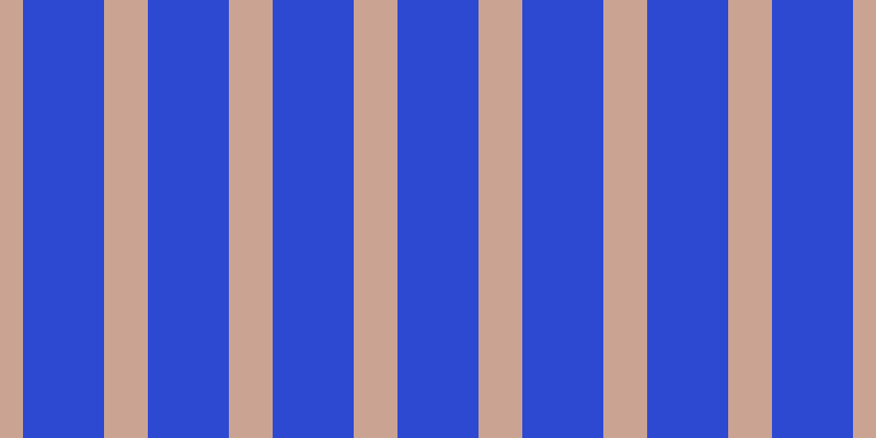#2d49d2, #caa393 vertical lines, forty pixels wide, seventy-four pixels apart
