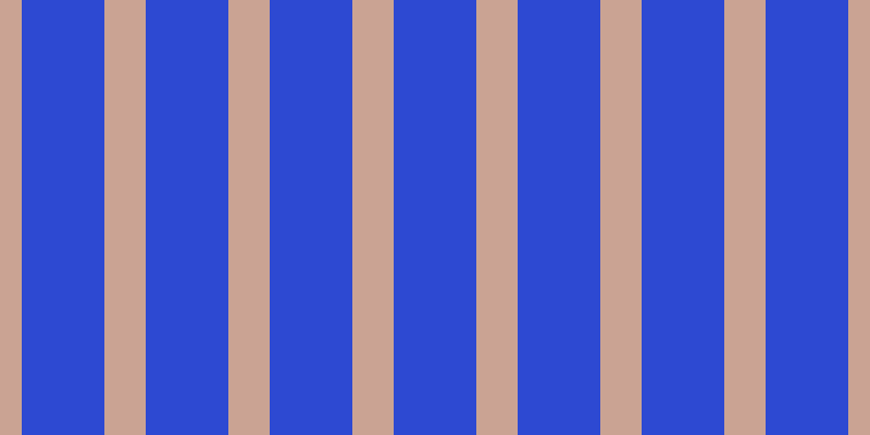 #2d49d2, #caa393 vertical lines, thirty-eight pixels wide, seventy-six pixels apart