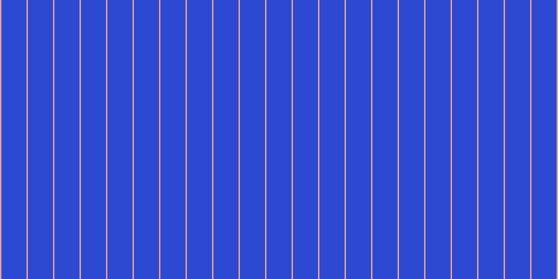 #2d49d2, #eba393 vertical lines, two pixels wide, thirty-six pixels apart