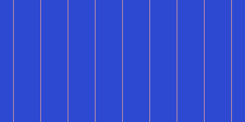 #2d49d2, #eba393 vertical lines, two pixels wide, eighty-seven pixels apart