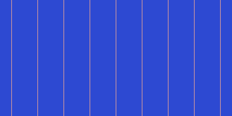 #2d49d2, #eba393 vertical lines, two pixels wide, eighty-eight pixels apart