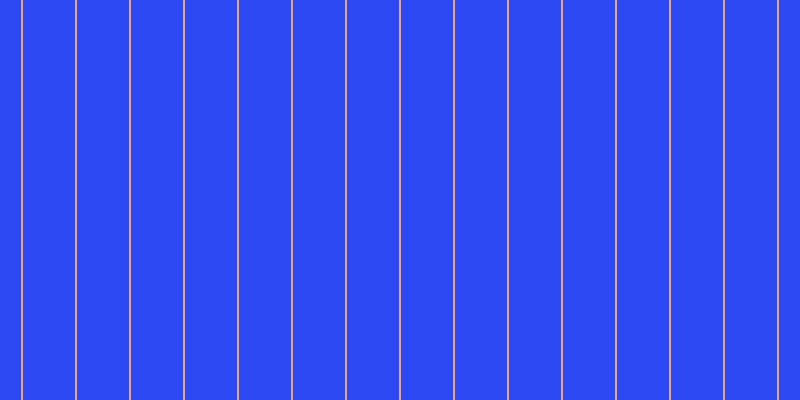 #2d49f3, #eba393 vertical lines, two pixels wide, fifty-two pixels apart