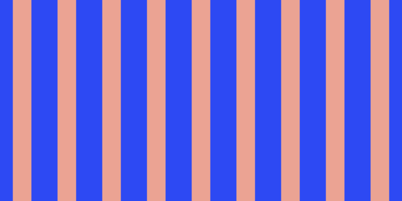 #2d49f3, #eba393 vertical lines, thirty-seven pixels wide, fifty-two pixels apart