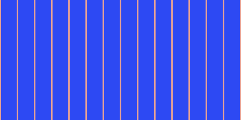 #2d49f3, #eba393 vertical lines, five pixels wide, fifty-two pixels apart