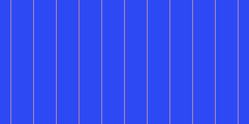 #2d49f3, #eba393 vertical lines, two pixels wide, seventy-one pixels apart