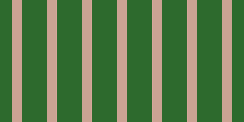 #2d6a2d, #caa393 vertical lines, thirty-two pixels wide, eighty-three pixels apart
