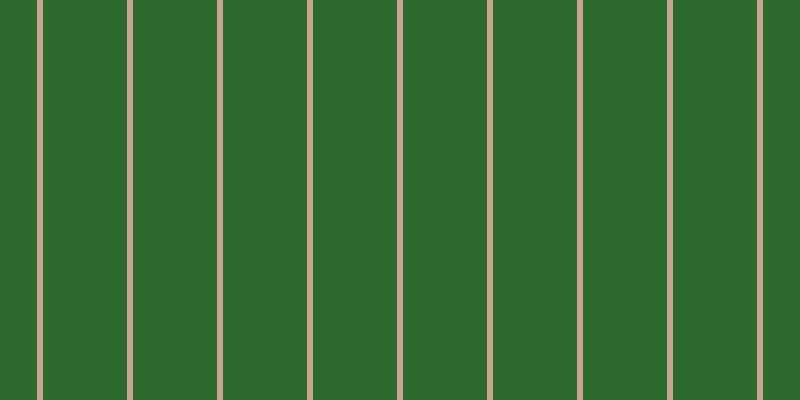 #2d6a2d, #caa393 vertical lines, six pixels wide, eighty-four pixels apart