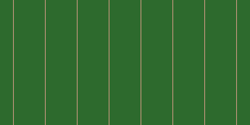 #2d6a2d, #eba393 vertical lines, two pixels wide, one hundred pixels apart