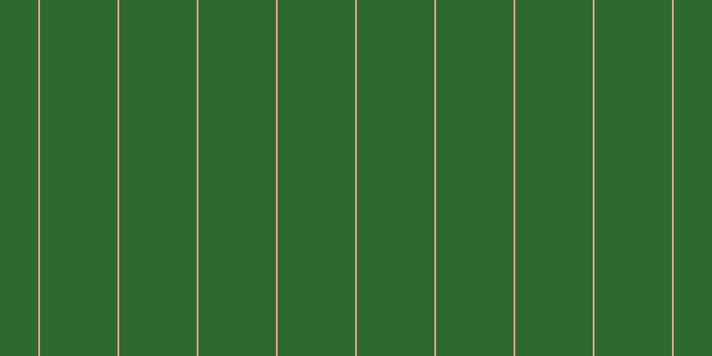 #2d6a2d, #eba393 vertical lines, two pixels wide, eighty-seven pixels apart