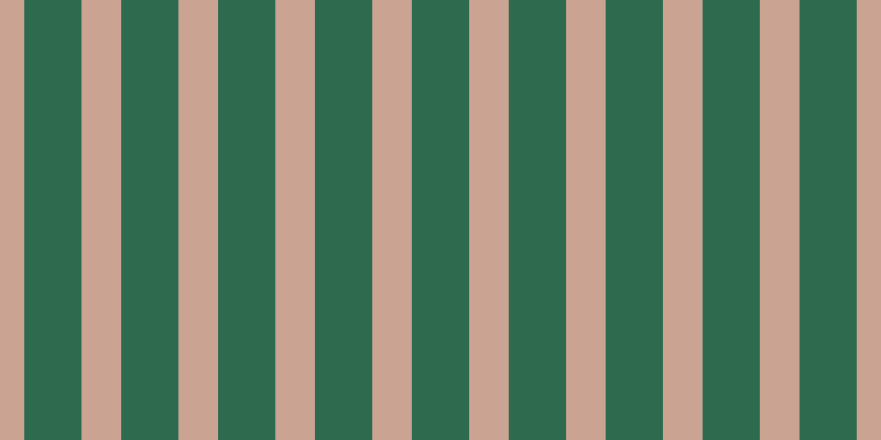 #2d6a4e, #caa393 vertical lines, thirty-six pixels wide, fifty-two pixels apart