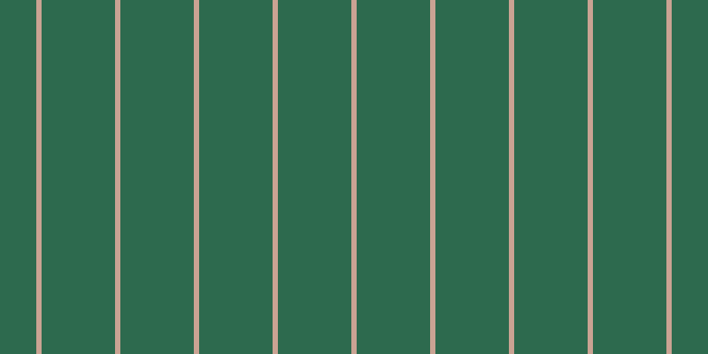 #2d6a4e, #caa393 vertical lines, six pixels wide, eighty-three pixels apart