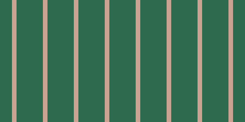 #2d6a4e, #caa393 vertical lines, fifteen pixels wide, eighty-six pixels apart
