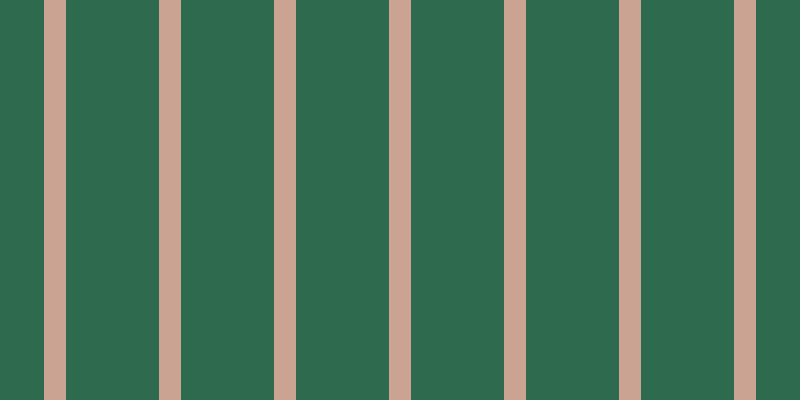 #2d6a4e, #caa393 vertical lines, twenty-two pixels wide, ninety-three pixels apart