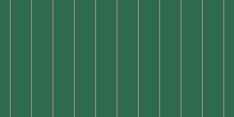 #2d6a4e, #eba393 vertical lines, two pixels wide, seventy-one pixels apart
