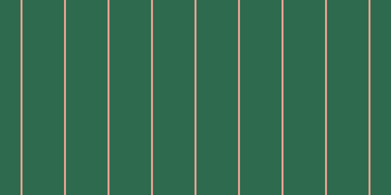 #2d6a4e, #eba393 vertical lines, four pixels wide, eighty-five pixels apart