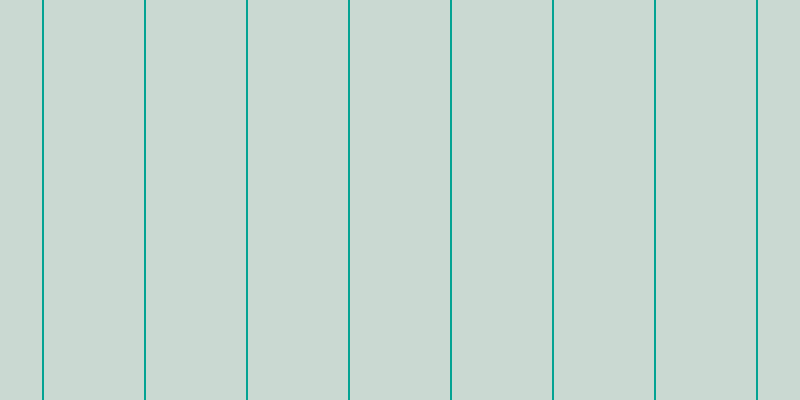#2d6a4e (25%), #04a393 vertical lines, two pixels wide, one hundred pixels apart