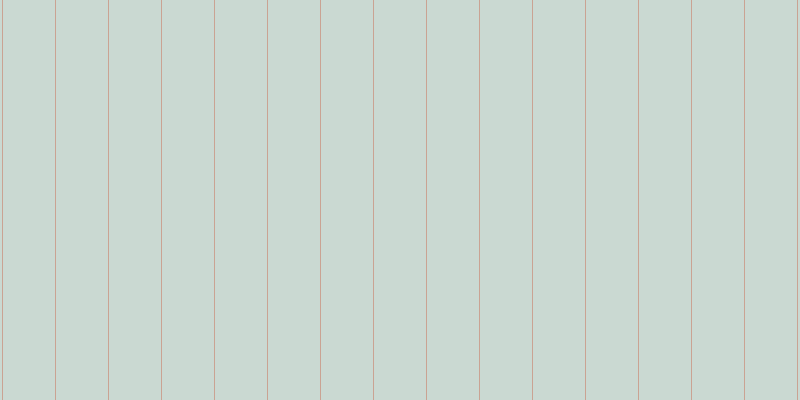 #2d6a4e (25%), #caa393 vertical lines, one pixels wide, fifty-two pixels apart
