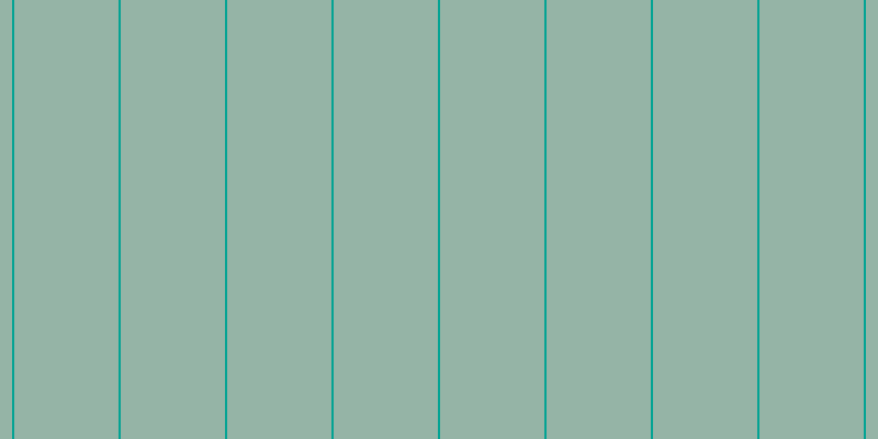 #2d6a4e (50%), #04a393 vertical lines, two pixels wide, ninety-five pixels apart