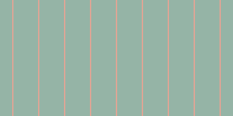 #2d6a4e (50%), #eba393 vertical lines, four pixels wide, eighty-five pixels apart