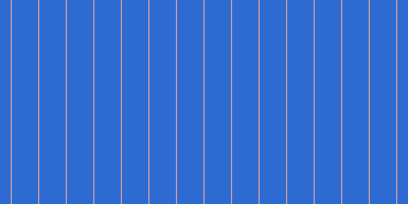 #2d6ad2, #eba393 vertical lines, two pixels wide, fifty-two pixels apart