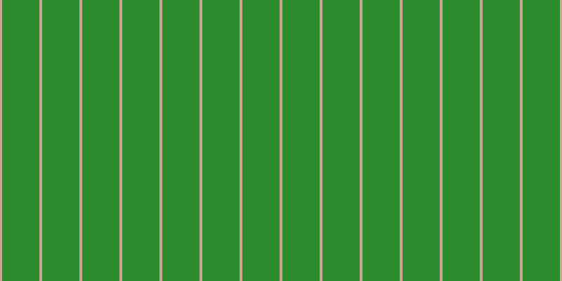 #2d8b2d, #caa393 vertical lines, four pixels wide, fifty-three pixels apart