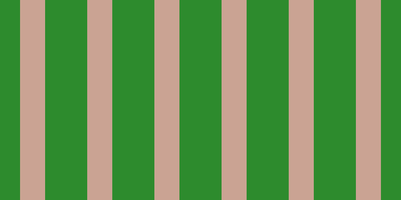 #2d8b2d, #caa393 vertical lines, fifty pixels wide, eighty-four pixels apart