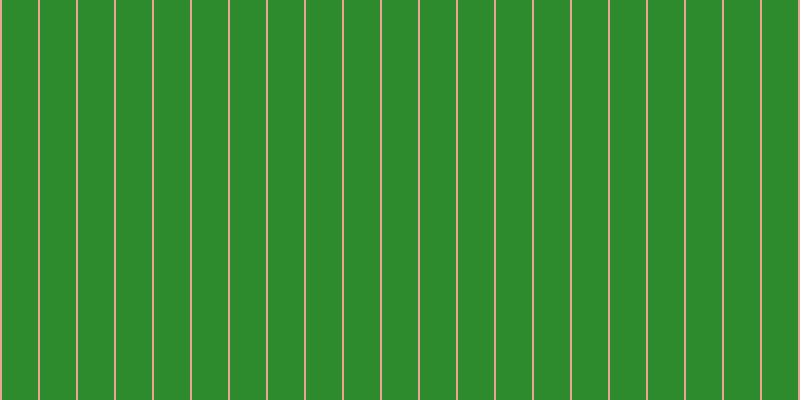 #2d8b2d, #eba393 vertical lines, two pixels wide, thirty-six pixels apart