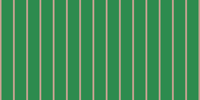 #2d8b4e, #caa393 vertical lines, seven pixels wide, forty-six pixels apart