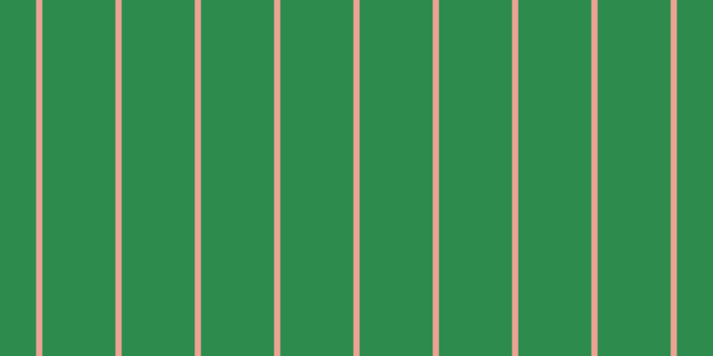 #2d8b4e, #eba393 vertical lines, seven pixels wide, eighty-two pixels apart