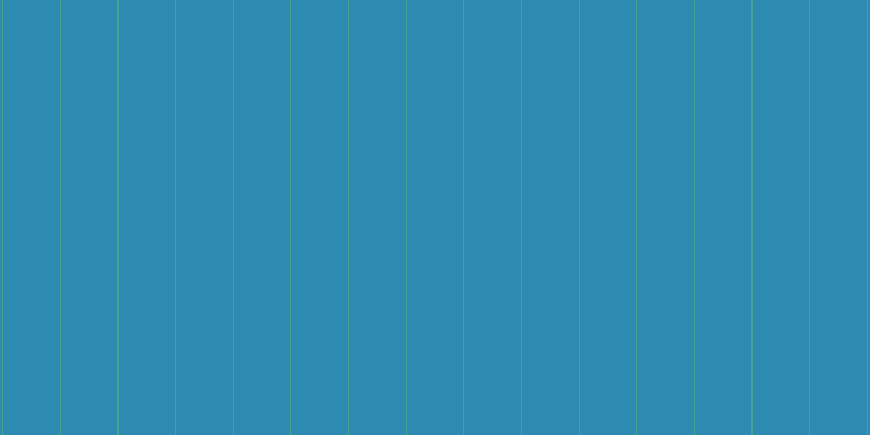#2d8bb1, #46a393 vertical lines, one pixels wide, fifty-two pixels apart