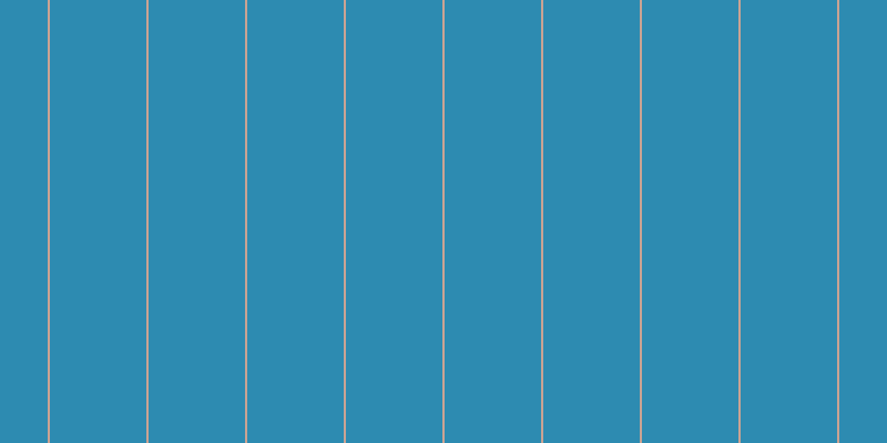 #2d8bb1, #caa393 vertical lines, two pixels wide, eighty-seven pixels apart