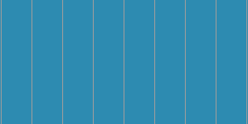 #2d8bb1, #caa393 vertical lines, two pixels wide, ninety-seven pixels apart