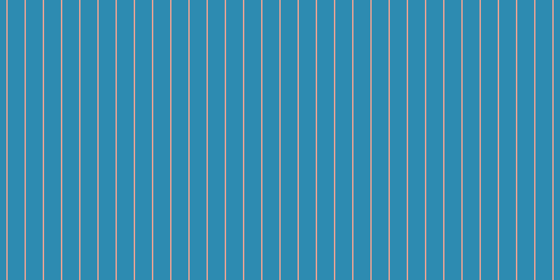#2d8bb1, #eba393 vertical lines, two pixels wide, twenty-four pixels apart