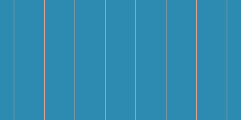 #2d8bb1, #eba393 vertical lines, two pixels wide, ninety-nine pixels apart