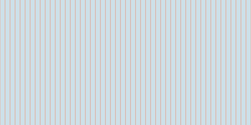#2d8bb1 (25%), #eba393 vertical lines, two pixels wide, fourteen pixels apart
