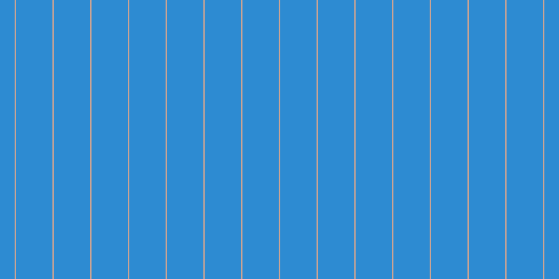 #2d8bd2, #caa393 vertical lines, two pixels wide, fifty-two pixels apart
