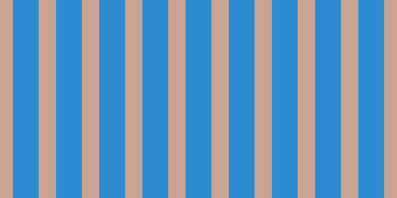 #2d8bd2, #caa393 vertical lines, thirty-five pixels wide, fifty-two pixels apart