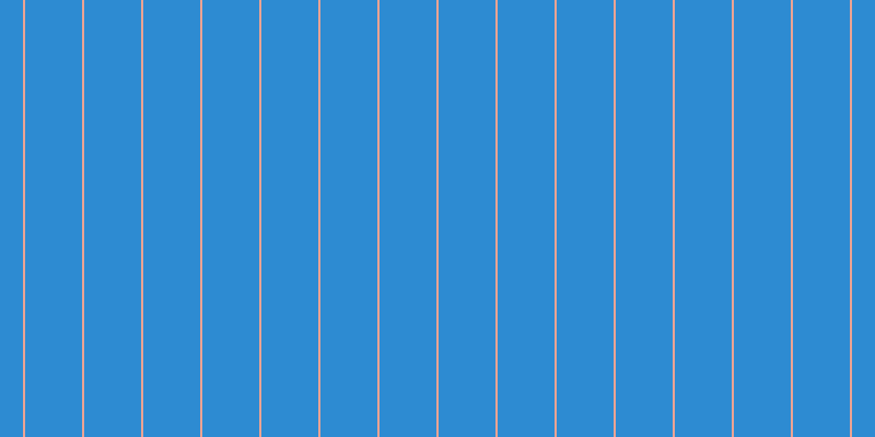 #2d8bd2, #eba393 vertical lines, two pixels wide, fifty-two pixels apart