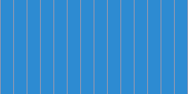 #2d8bd2, #eba393 vertical lines, two pixels wide, fifty-five pixels apart