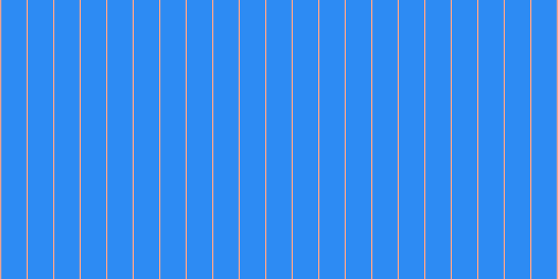 #2d8bf3, #eba393 vertical lines, two pixels wide, thirty-six pixels apart