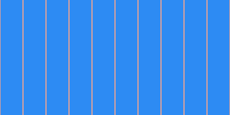 #2d8bf3, #eba393 vertical lines, four pixels wide, seventy-six pixels apart