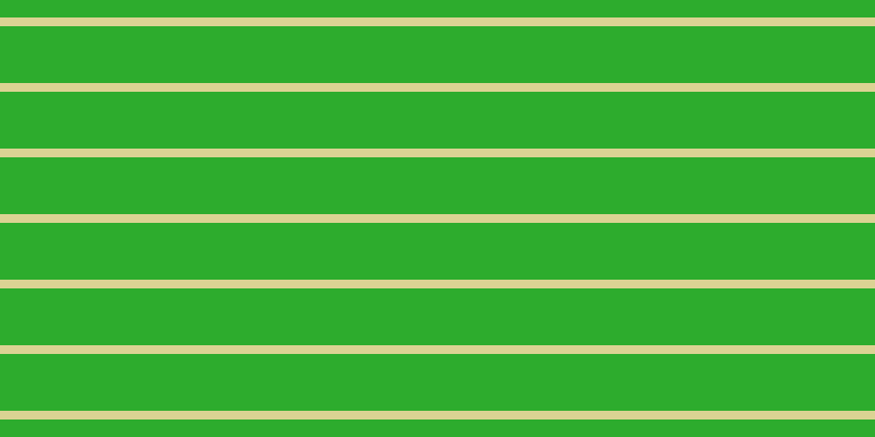 #2dac2d, #dbd393 horizontal lines, eight pixels wide, fifty-two pixels apart